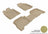 MAXpider Rubber Floor Mats for 2009 2008 2007 Hyundai Santa Fe [Covers Front & Rear Row, Tan] L1HY00501502