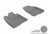 MAXpider Rubber Floor Mats for 2009 2008 2007 Hyundai Santa Fe [Covers Front Row, Gray] L1HY00511501
