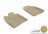 MAXpider Rubber Floor Mats for 2009 2008 2007 Hyundai Santa Fe [Covers Front Row, Tan] L1HY00511502