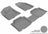 MAXpider Rubber Floor Mats for 2012 2011 2010 2009 2008 2007 Hyundai Veracruz [Covers Front & Rear Row, Gray] L1HY00801501