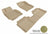 MAXpider Rubber Floor Mats for Elantra/Elantra Coupe [Covers Front & Rear Row, Tan] L1HY02101502