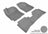 MAXpider Rubber Floor Mats for 2017 2016 2015 2014 2013 2012 Hyundai Accent [Covers Front & Rear Row, Gray] L1HY02201501