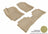 MAXpider Rubber Floor Mats for 2017 2016 2015 2014 2013 2012 Hyundai Accent [Covers Front & Rear Row, Tan] L1HY02201502