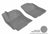 MAXpider Rubber Floor Mats for 2017 2016 2015 2014 2013 2012 Hyundai Accent [Covers Front Row, Gray] L1HY02211501