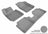 MAXpider Rubber Floor Mats for 2017 2016 2015 2014 2013 2012 Hyundai Veloster [Covers Front & Rear Row, Gray] L1HY02401501