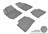 MAXpider Rubber Floor Mats for 2010 2009 2008 2007 Hyundai Elantra [Covers Front & Rear Row, Gray] L1HY02901501