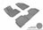 MAXpider Rubber Floor Mats for 2013 2012 2011 2010 Hyundai Tucson [Covers Front & Rear Row, Gray] L1HY03301501
