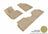 MAXpider Rubber Floor Mats for 2013 2012 2011 2010 Hyundai Tucson [Covers Front & Rear Row, Tan] L1HY03301502
