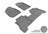 MAXpider Rubber Floor Mats for 2012 2011 2010 Hyundai Santa Fe [Covers Front & Rear Row, Gray] L1HY04001501