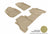 MAXpider Rubber Floor Mats for 2012 2011 2010 Hyundai Santa Fe [Covers Front & Rear Row, Tan] L1HY04001502