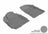 MAXpider Rubber Floor Mats for 2012 2011 2010 Hyundai Santa Fe [Covers Front Row, Gray] L1HY04011501
