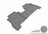 MAXpider Rubber Floor Mats for 2012 2011 2010 2009 2008 2007 Hyundai Santa Fe [Covers Rear (2nd) Row, Gray] L1HY04021501