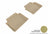 MAXpider Rubber Floor Mats for G80/Genesis [Covers Rear (2nd) Row, Tan] L1HY05021502