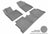 MAXpider Rubber Floor Mats for 2019 2018 2017 2016 2015 Hyundai Sonata [Covers Front & Rear Row, Gray] L1HY05101501