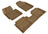 MAXpider Rubber Floor Mats for Elantra/Elantra Coupe [Covers Front & Rear Row, Tan] L1HY05201502