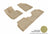 MAXpider Rubber Floor Mats for 2015 2014 Hyundai Tucson [Covers Front & Rear Row, Tan] L1HY05501502