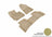 MAXpider Rubber Floor Mats for 2018 2017 2016 Hyundai Tucson [Covers Front & Rear Row, Tan] L1HY06601502