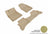 MAXpider Rubber Floor Mats for 2021 2020 2019 2018 2017 Hyundai Ioniq [Covers Front & Rear Row, Tan] L1HY07801502