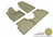 MAXpider Rubber Floor Mats for 2020 2019 Hyundai Santa Fe [Covers Front & Rear Row, Tan] L1HY09301502