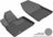 MAXpider Rubber Floor Mats for 2020 2019 Hyundai Santa Fe [Covers Front Row, Gray] L1HY09311501