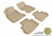 MAXpider Rubber Floor Mats for FX35/FX45 [Covers Front & Rear Row, Tan] L1IN00001502