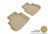 MAXpider Rubber Floor Mats for FX35/FX45 [Covers Rear (2nd) Row, Tan] L1IN00021502