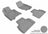 MAXpider Rubber Floor Mats for FX35/QX70 [Covers Front & Rear Row, Gray] L1IN00301501