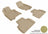 MAXpider Rubber Floor Mats for FX35/QX70 [Covers Front & Rear Row, Tan] L1IN00301502