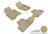 MAXpider Rubber Floor Mats for EX35/QX50 [Covers Front & Rear Row, Tan] L1IN00401502
