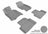 MAXpider Rubber Floor Mats for INFINITI [Covers Front & Rear Row, Gray] L1IN00601501