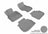 MAXpider Rubber Floor Mats for 2010 2009 2008 2007 2006 INFINITI M35 [Covers Front & Rear Row, Gray] L1IN01401501