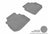 MAXpider Rubber Floor Mats for 2010 2009 2008 2007 2006 INFINITI M35 [Covers Rear (2nd) Row, Gray] L1IN01421501