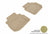 MAXpider Rubber Floor Mats for 2010 2009 2008 2007 2006 INFINITI M35 [Covers Rear (2nd) Row, Tan] L1IN01421502