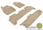 MAXpider Rubber Floor Mats for QX56/QX80 [Covers Front & Both Rear Rows, Tan] L1IN01601502