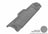 MAXpider Rubber Floor Mats for QX56/QX80 [Covers Rear (3rd) Row, Gray] L1IN01631501