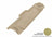 MAXpider Rubber Floor Mats for QX56/QX80 [Covers Rear (3rd) Row, Tan] L1IN01631502