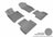 MAXpider Rubber Floor Mats for 2017 2016 2015 2014 INFINITI Q50 [Covers Front & Rear Row, Gray] L1IN01701501