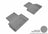 MAXpider Rubber Floor Mats for 2021 2020 2019 2018 2017 2016 2015 2014 INFINITI Q50 [Covers Rear (2nd) Row, Gray] L1IN01721501