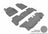 MAXpider Rubber Floor Mats for QX56/QX80 [Covers Front & Both Rear Rows, Gray] L1IN02601501