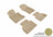 MAXpider Rubber Floor Mats for 2021 2020 2019 2018 2017 INFINITI Q60 [Covers Front & Rear Row, Tan] L1IN02701502