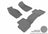 MAXpider Rubber Floor Mats for 2010 2009 2008 2007 2006 2005 Jeep Grand Cherokee [Covers Front & Rear Row, Gray] L1JP00101501