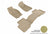 MAXpider Rubber Floor Mats for 2010 2009 2008 2007 2006 2005 Jeep Grand Cherokee [Covers Front & Rear Row, Tan] L1JP00101502