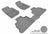 MAXpider Rubber Floor Mats for 2013 2012 2011 2010 2009 2008 2007 Jeep Wrangler [Covers Front & Rear Row, Gray] L1JP00301501
