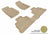 MAXpider Rubber Floor Mats for 2013 2012 2011 2010 2009 2008 2007 Jeep Wrangler [Covers Front & Rear Row, Tan] L1JP00301502