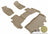 MAXpider Rubber Floor Mats for 2010 2009 2008 2007 2006 Jeep Commander [Covers Front & Both Rear Rows, Tan] L1JP00701502