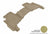 MAXpider Rubber Floor Mats for 2010 2009 2008 2007 2006 Jeep Commander [Covers Rear (2nd) Row, Tan] L1JP00721502