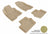 MAXpider Rubber Floor Mats for 2013 2012 2011 2010 2009 2008 2007 Jeep Compass [Covers Front & Rear Row, Tan] L1JP00801502