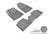 MAXpider Rubber Floor Mats for 2015 2014 Jeep Cherokee [Covers Front & Rear Row, Gray] L1JP01001501