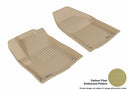 MAXpider Rubber Floor Mats for 2015 2014 Jeep Cherokee [Covers Front Row, Tan] L1JP01011502