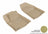 MAXpider Rubber Floor Mats for 2015 2014 Jeep Cherokee [Covers Front Row, Tan] L1JP01011502